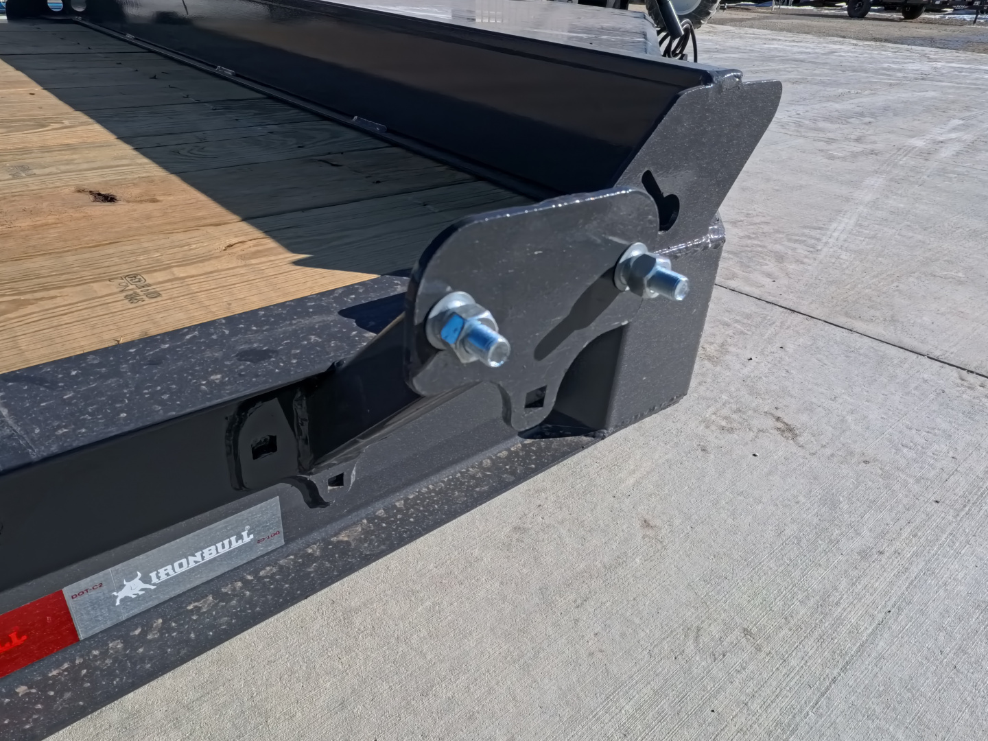 New 2026 Iron Bull 83 x 22 EWB Equipment Trailer with 14,000 lb. GVWR & Rampage Ramps in Ranch Gray