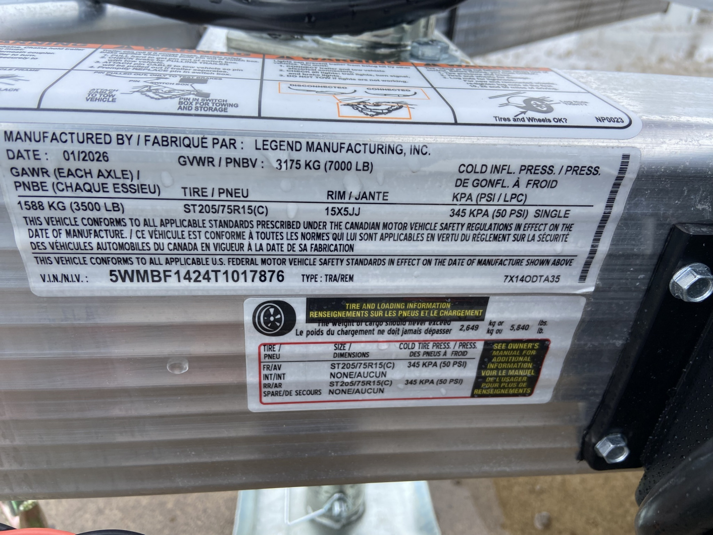 New Legend 7X14 Car Hauler