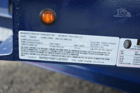 New 2026 BELMONT 10 ft Dump Trailer