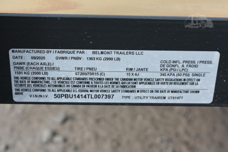 New 2026 BELMONT 14 ft Landscape Trailer