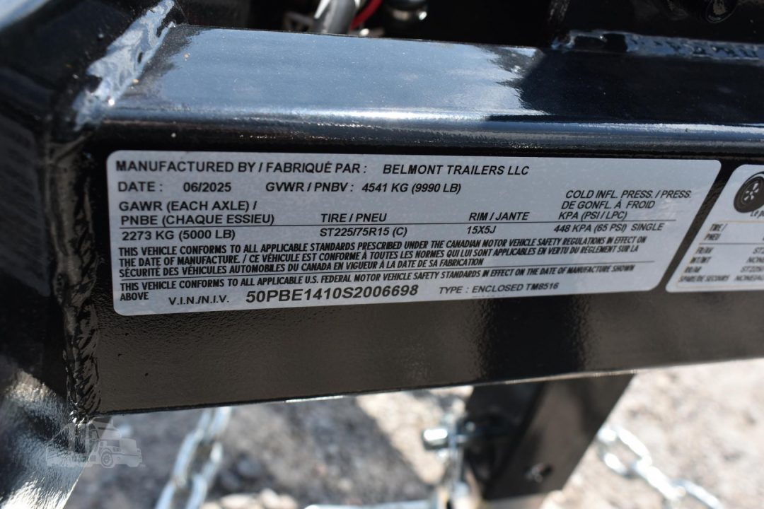 New 2025 BELMONT 14 ft Cargo / Enclosed Trailer