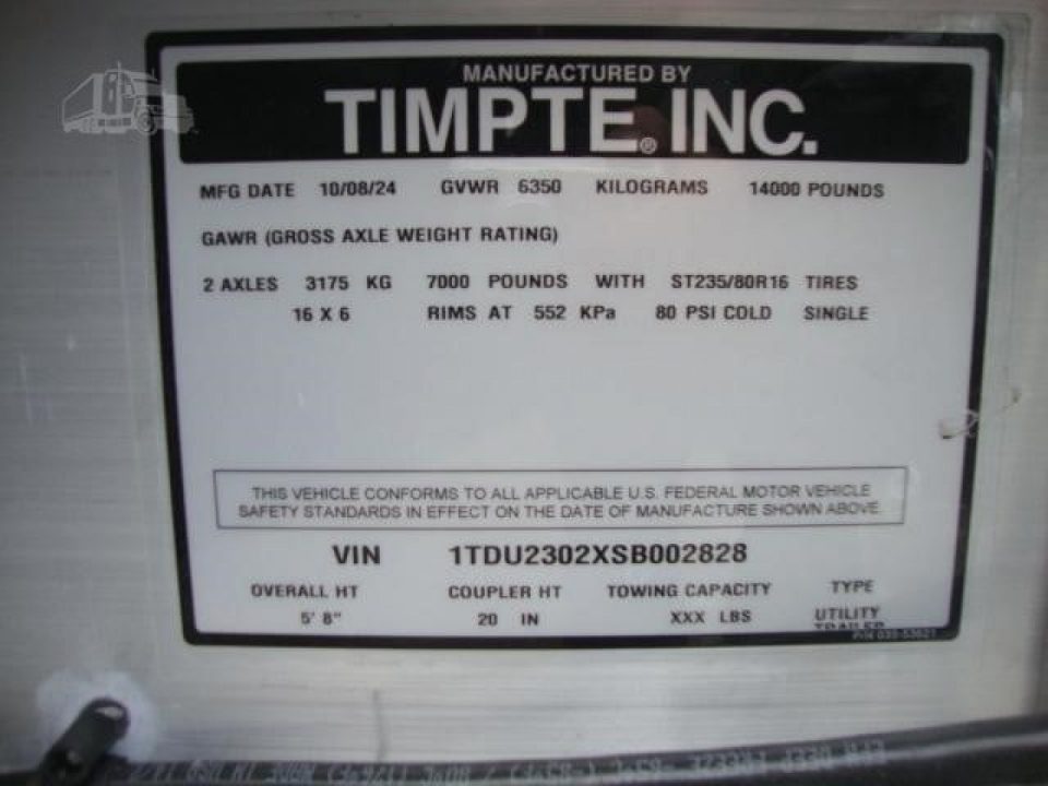 New 2025 TIMPTE 23 ft Tilt Trailer