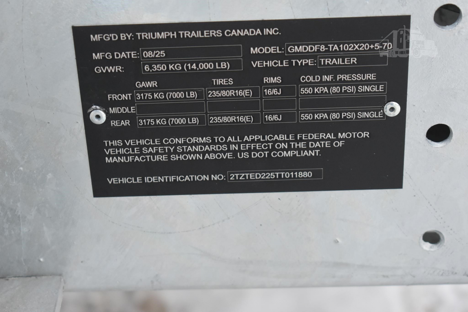 New 2026 TRIUMPH 22 ft Flatbed Trailer
