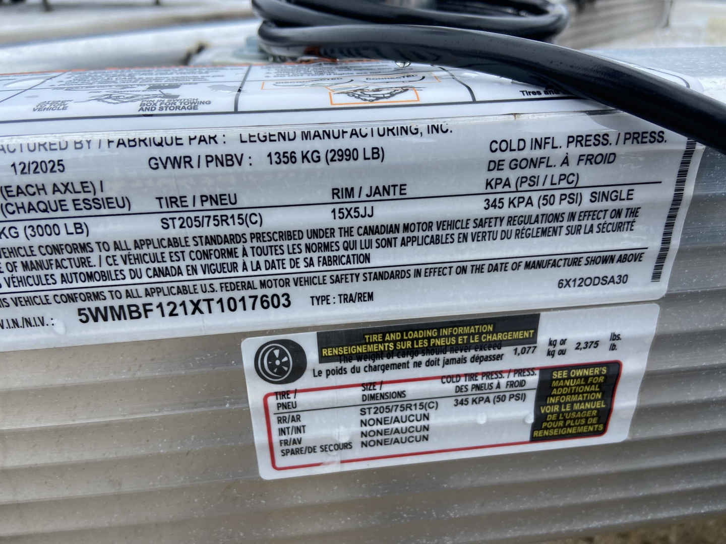 New Legend Trailers 6X12 Car Hauler