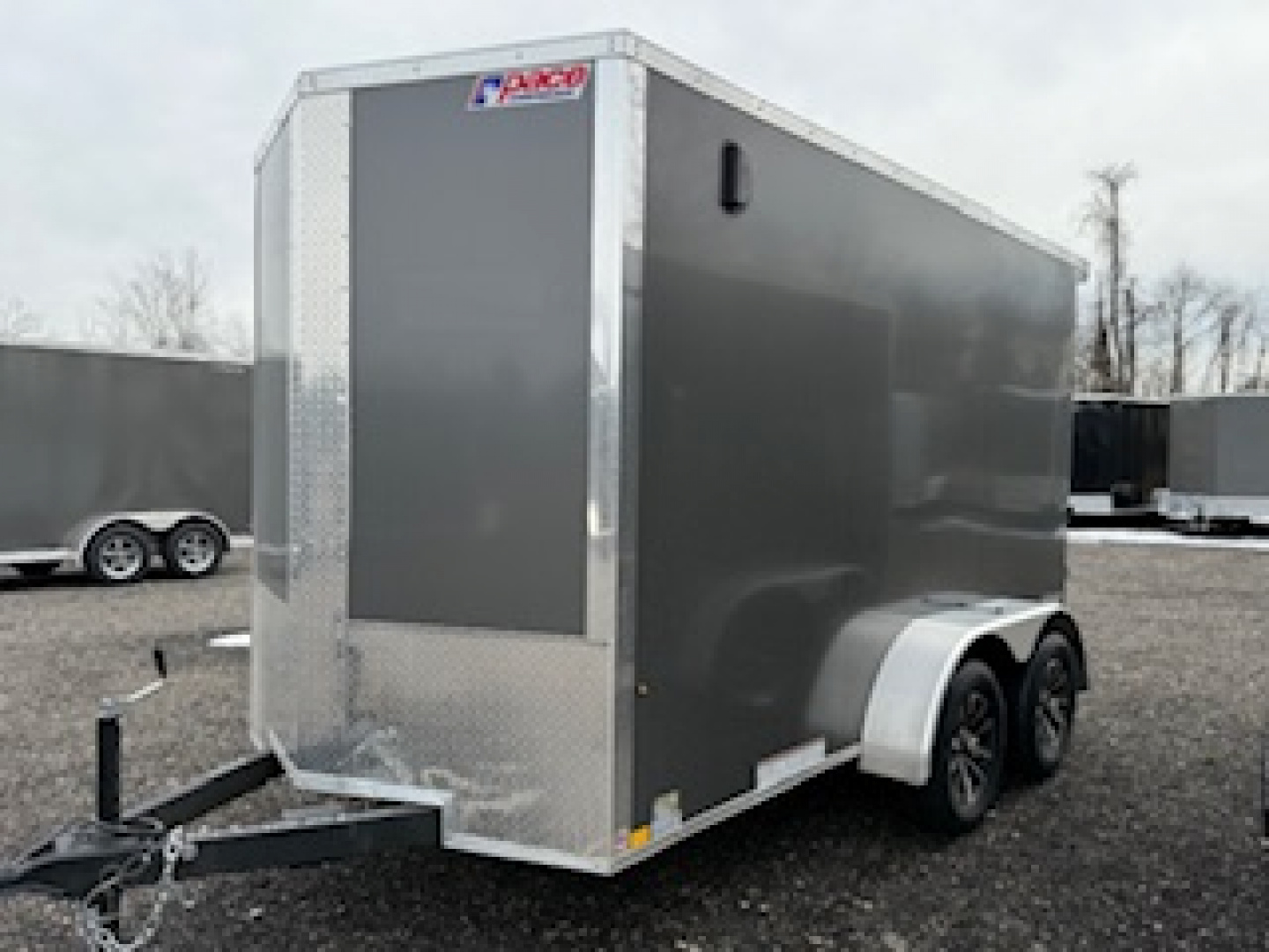 New 2026 Pace American 6 x 12 tandem Outback DLX Flat Top V-Nose Enclosed Cargo Trailer 7K Cargo / Enclosed Trailer