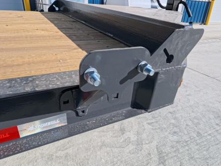 New 2026 Iron Bull 83x20 EWB Equipment Trailer, 14,000lb GVWR with Rampage Ramps in Gray