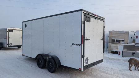 New 2026 Homesteader 7x16 Intrepid V-Nose Cargo Trailer w/ Ramp Door (84" Inside!!!)