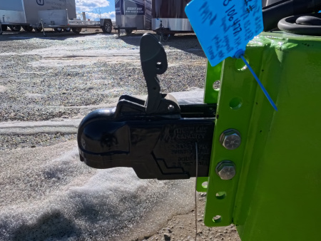 New 2026 Iron Bull 83x20 EWB Equipment Trailer, 14,000lb. GVWR with Rampage Ramps in Neon Safety Green