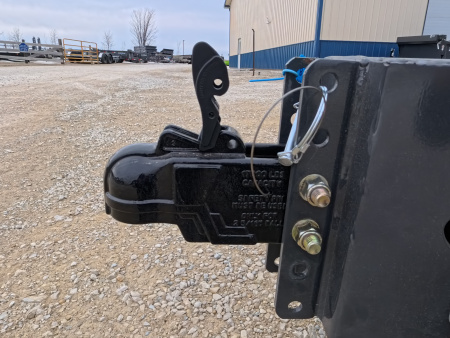 New 2026 Iron Bull 83 x 14 DWB Dump Trailer, 14,999lb. GVWR, Aluminum Ramps, Grey