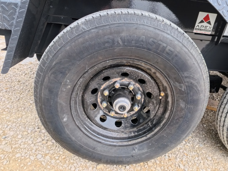 New 2026 Iron Bull 83 x 14 DWB Dump Trailer, 14,999lb. GVWR, Aluminum Ramps, Grey