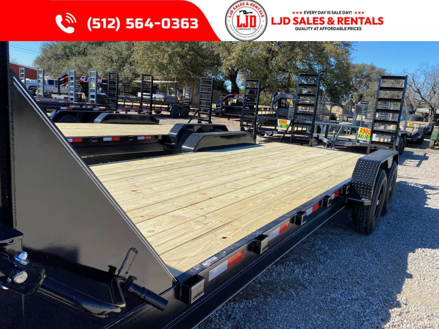 New 2026 Golden Arm - 83" x 22' - Pipe Top - Equipment Trailer