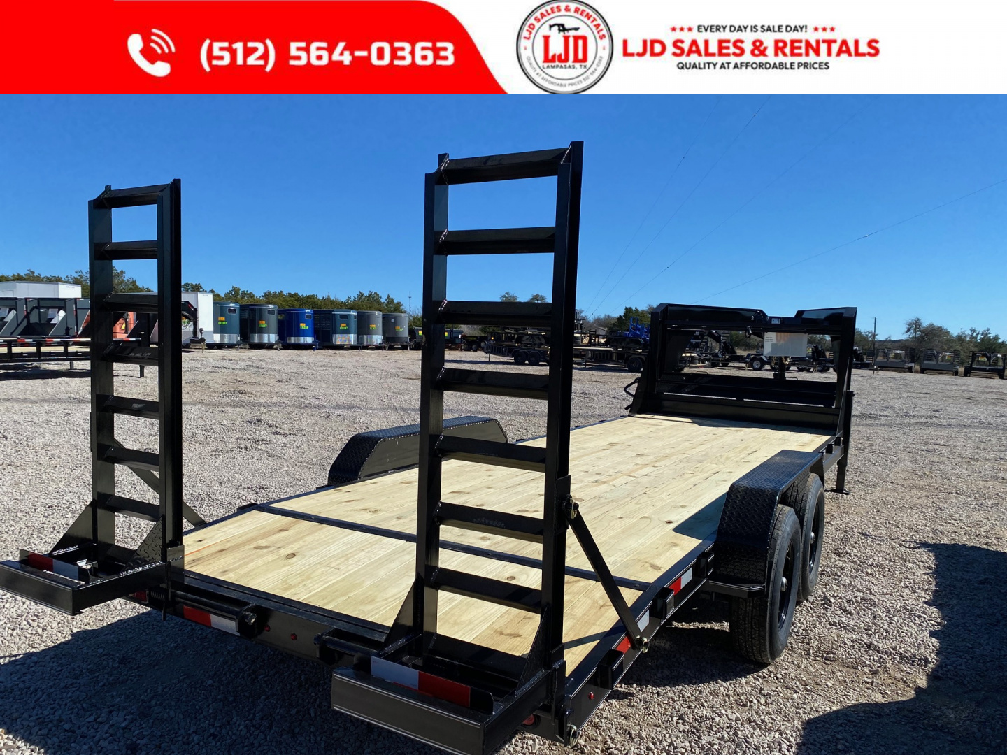 New 2026 Golden Arm - 83" x 22' - Pipe Top - Equipment Trailer