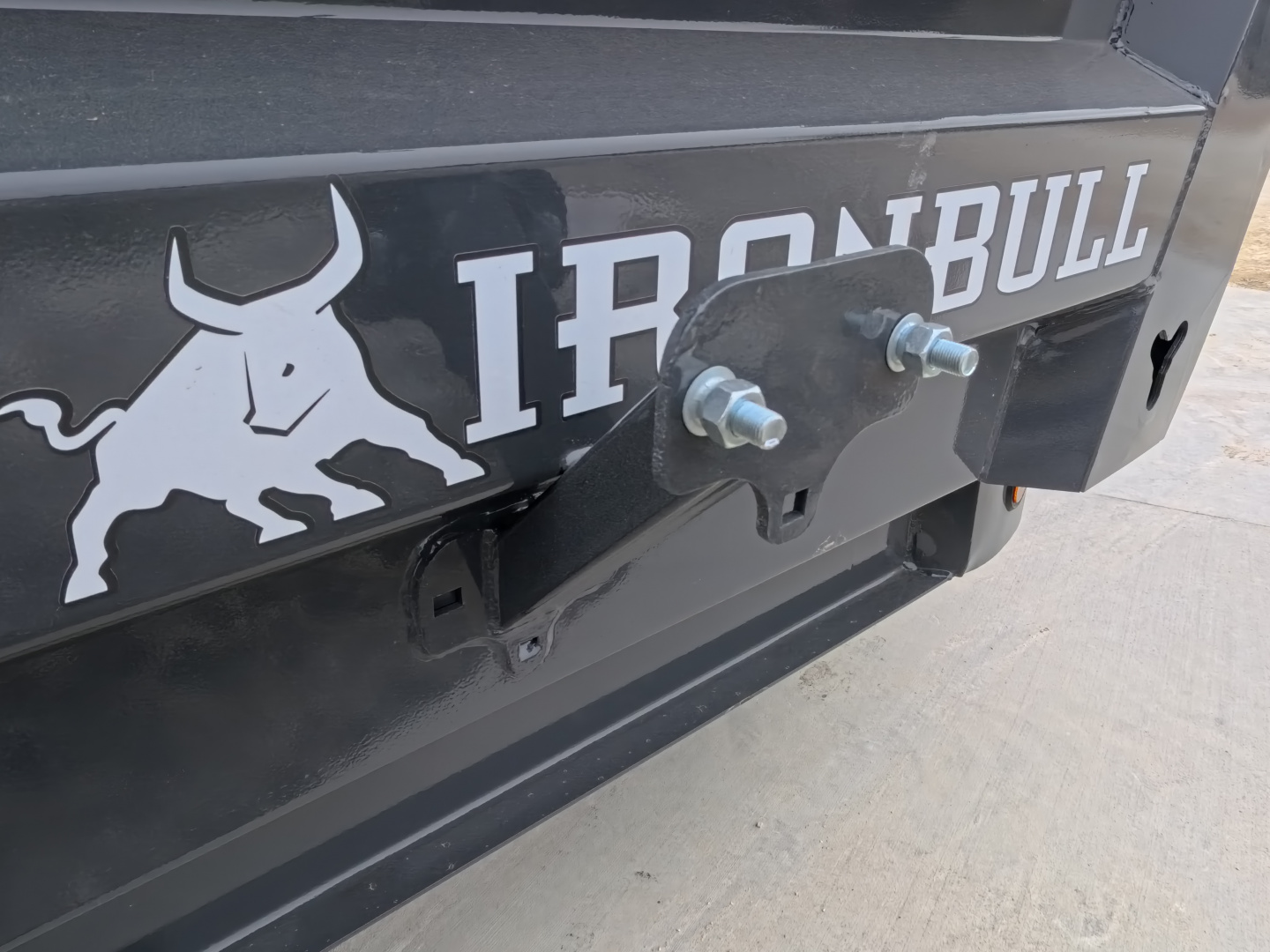New 2026 Iron Bull 83 x 16 DWB Dump Trailer, 14,999 lb. GVWR, Gray with Aluminum Ramps