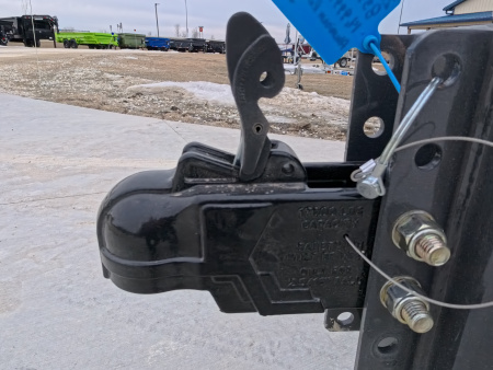 New 2026 Iron Bull 83 x 16 DWB Dump Trailer, 14,999 lb. GVWR, Gray with Aluminum Ramps