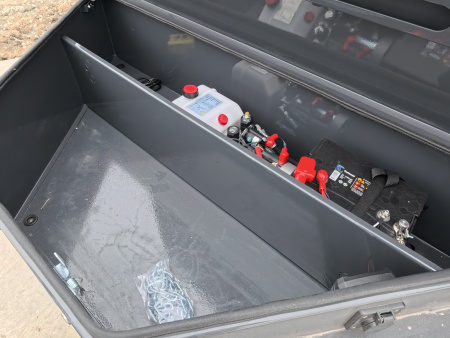 New 2026 Iron Bull 83 x 16 DWB Dump Trailer, 14,999 lb. GVWR, Gray with Aluminum Ramps