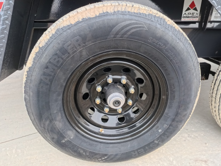 New 2026 Iron Bull 83 x 16 DWB Dump Trailer, 14,999 lb. GVWR, Gray with Aluminum Ramps