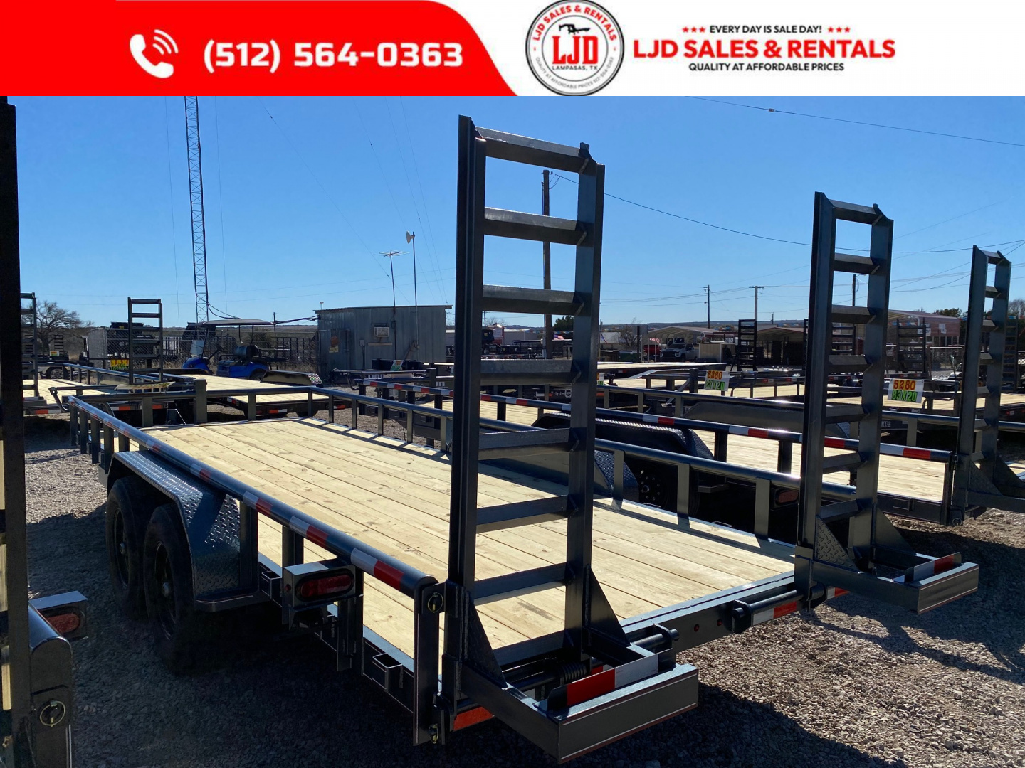 New 2026 Golden Arm - 83" x 22' - Pipe Top - Equipment Trailer