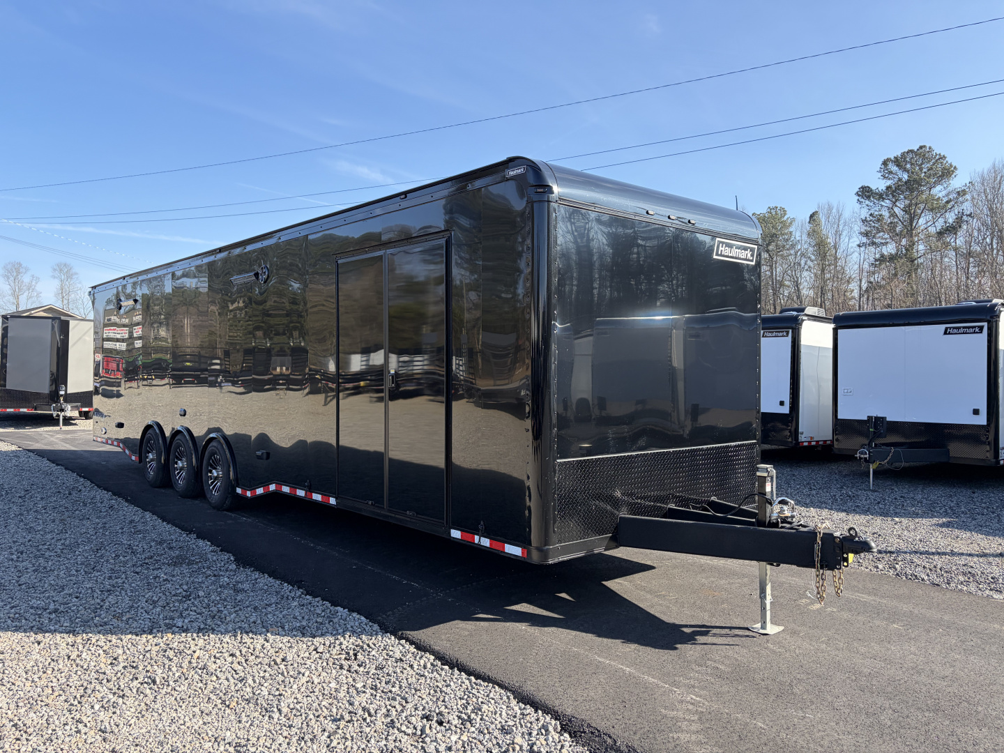 New 2026 Haulmark EDGE 34 Race Trailer With Turbo II Package, Polycor, Insulated, Black Trim Package