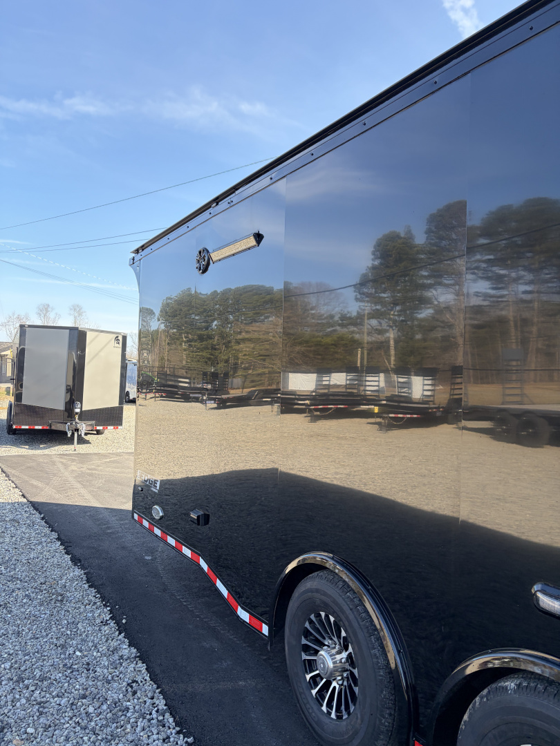 New 2026 Haulmark EDGE 34 Race Trailer With Turbo II Package, Polycor, Insulated, Black Trim Package