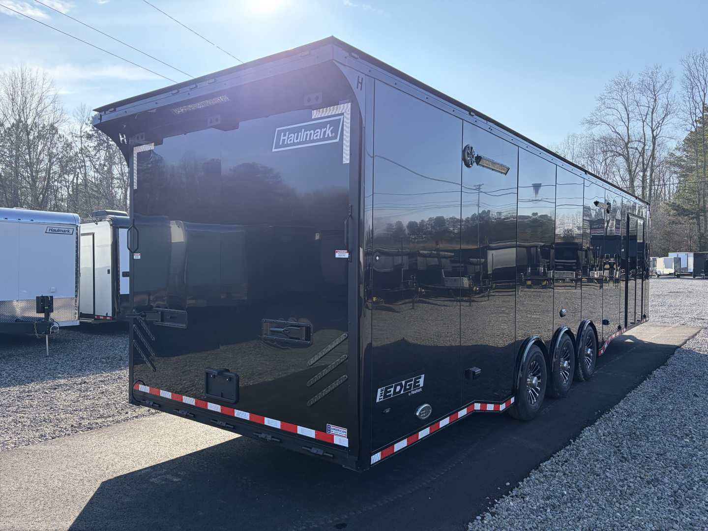 New 2026 Haulmark EDGE 34 Race Trailer With Turbo II Package, Polycor, Insulated, Black Trim Package