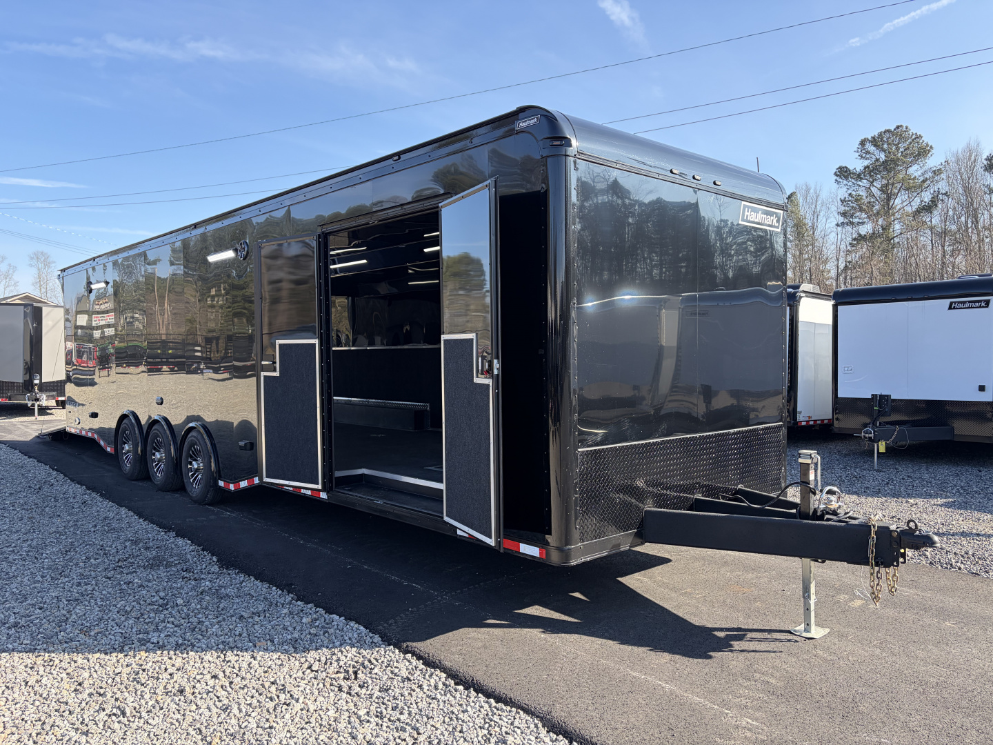 New 2026 Haulmark EDGE 34 Race Trailer With Turbo II Package, Polycor, Insulated, Black Trim Package