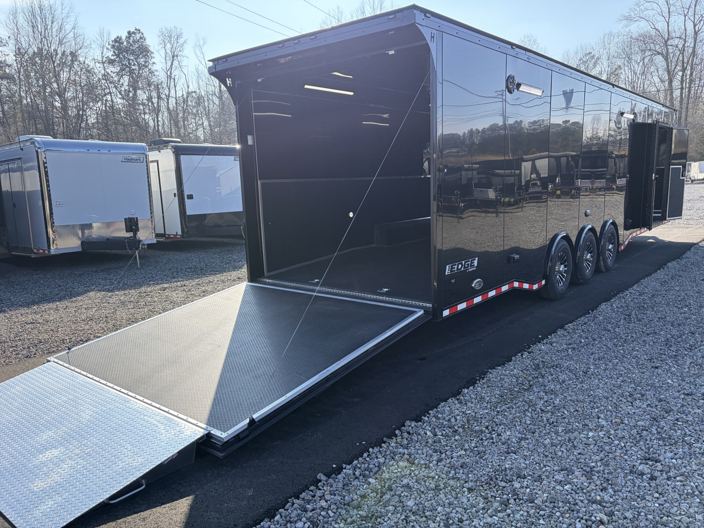 New 2026 Haulmark EDGE 34 Race Trailer With Turbo II Package, Polycor, Insulated, Black Trim Package
