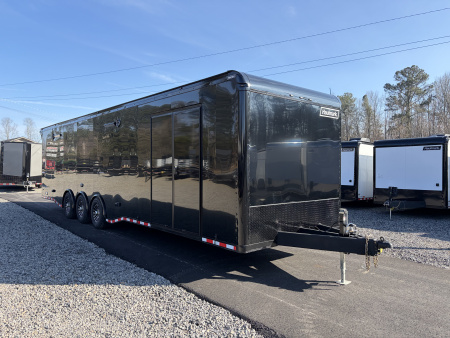New 2026 Haulmark EDGE 34 Race Trailer With Turbo II Package, Polycor, Insulated, Black Trim Package