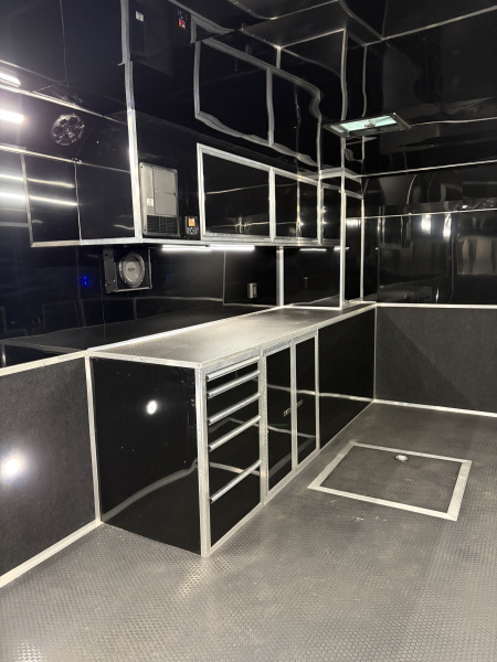 New 2026 Haulmark EDGE 34 Race Trailer With Turbo II Package, Polycor, Insulated, Black Trim Package