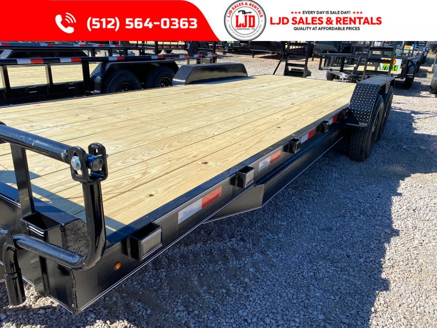 New 2026 Golden Arm 83" x 22' - Equipment Trailer