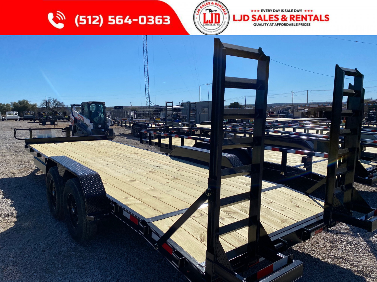 New 2026 Golden Arm 83" x 22' - Equipment Trailer