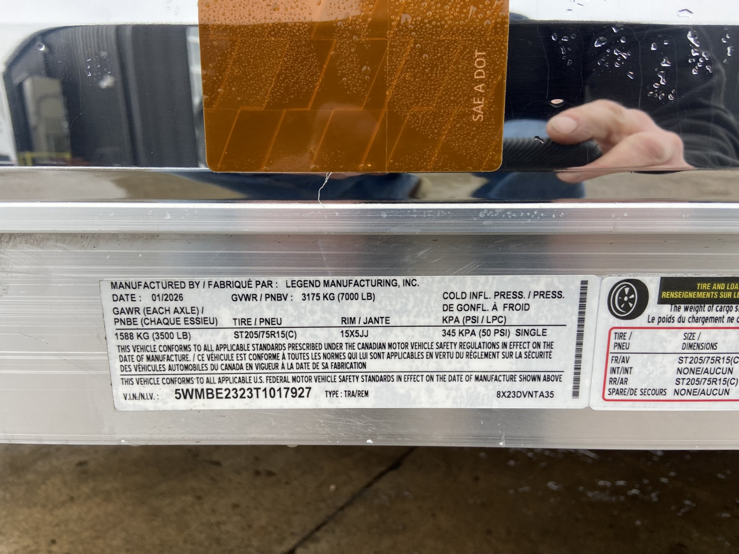 New Legend 8X23 Cargo Enclosed Trailer