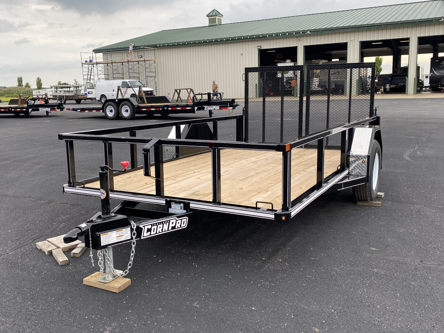 New 2026 Corn Pro 79” × 12’ SA Utility w/ Split Mesh Ramps
