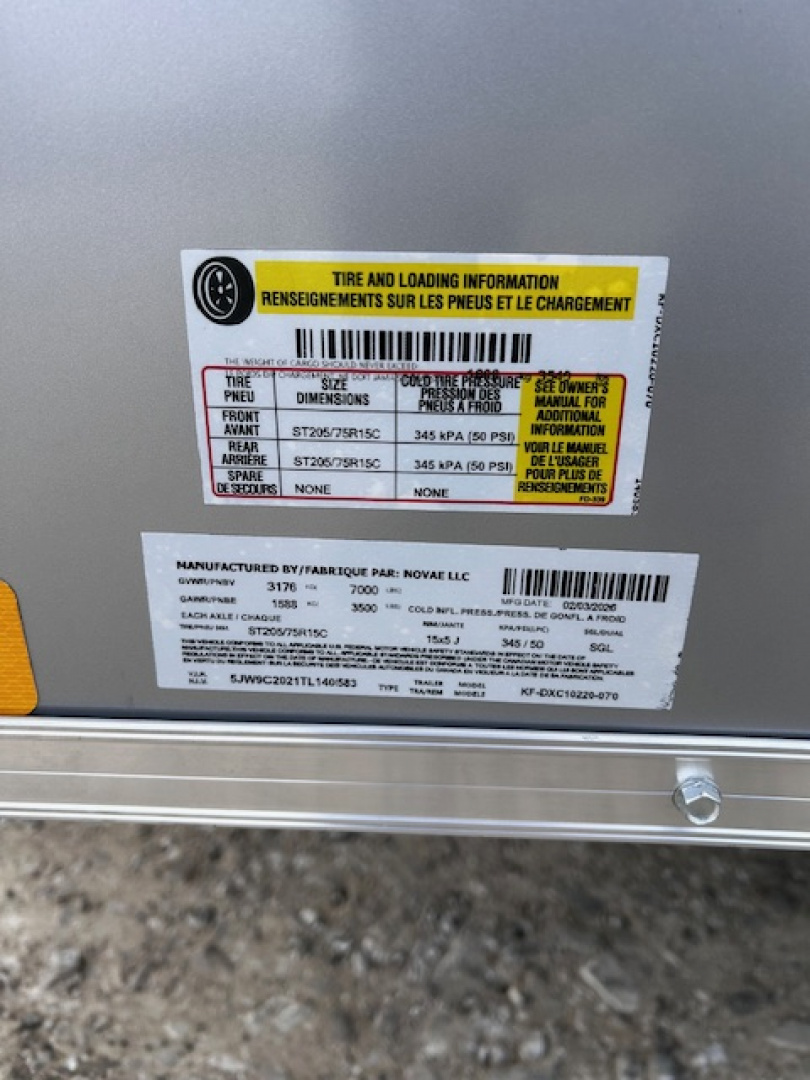 New 2026 Formula Trailers 8.5X20 CAR HAULER 7K GVWR Cargo / Enclosed Trailer