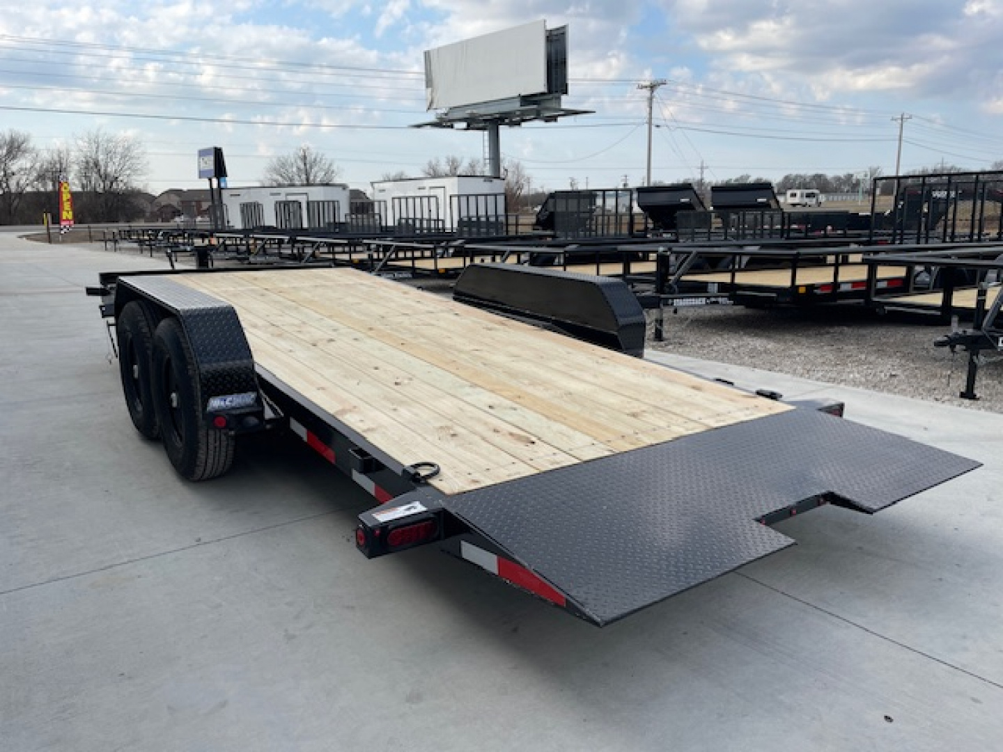 New 2026 TOP HAT 83X20 BUMPER PULL TILT DECK CAR / EQUIPMENT HAULER, (2)7000lb AXLES, 14,000 GVWR