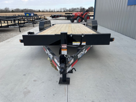 New 2026 TOP HAT 83X20 BUMPER PULL TILT DECK CAR / EQUIPMENT HAULER, (2)7000lb AXLES, 14,000 GVWR