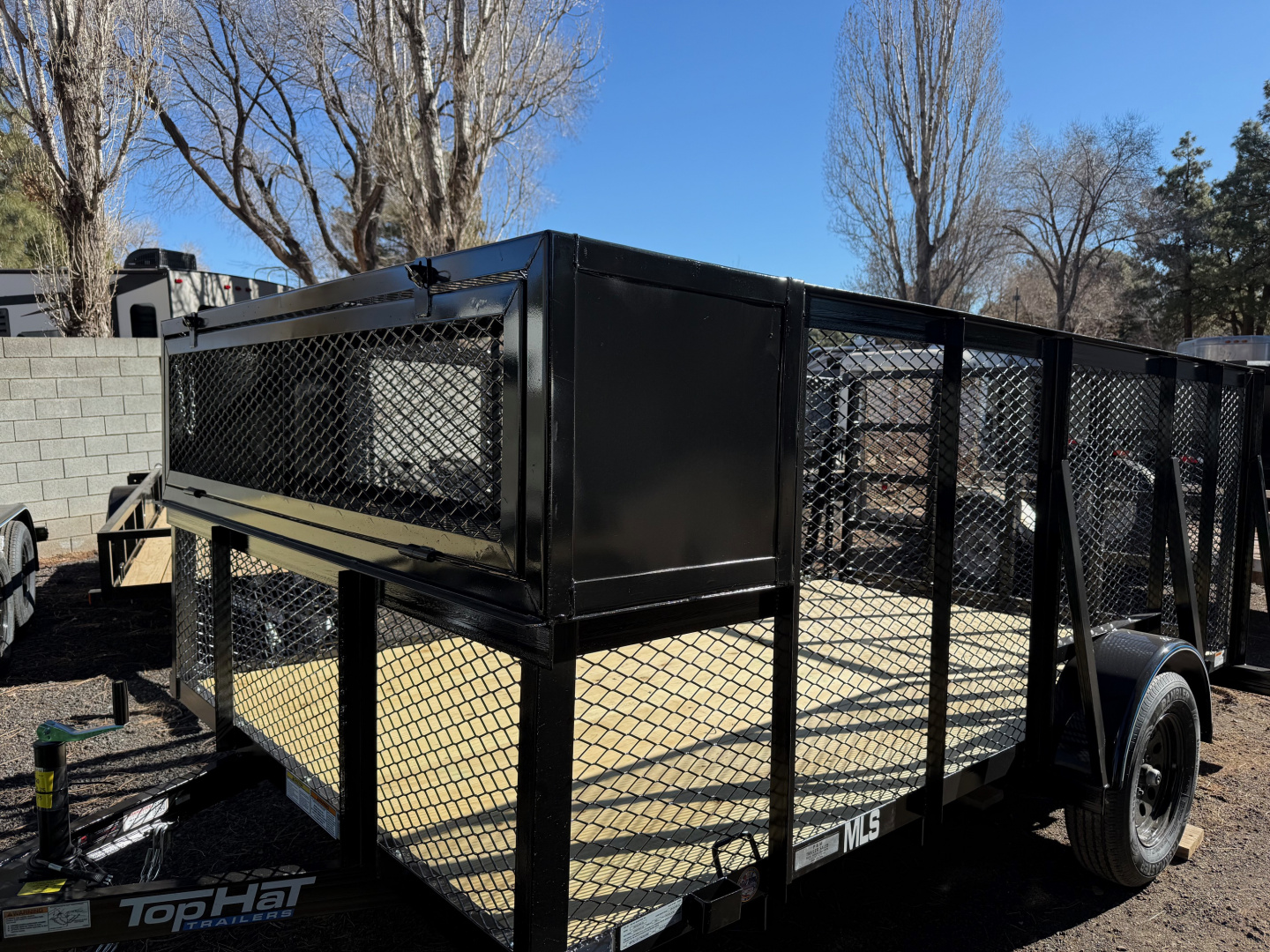 New 2026 Top Hat Trailers 83X12 Mini Landscape Utility Trailer