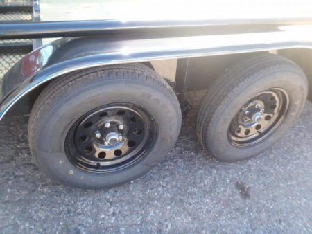 New 2026 Top Hat Trailers 83X16 Pipe Rail Ramp Gate Utility Trailer