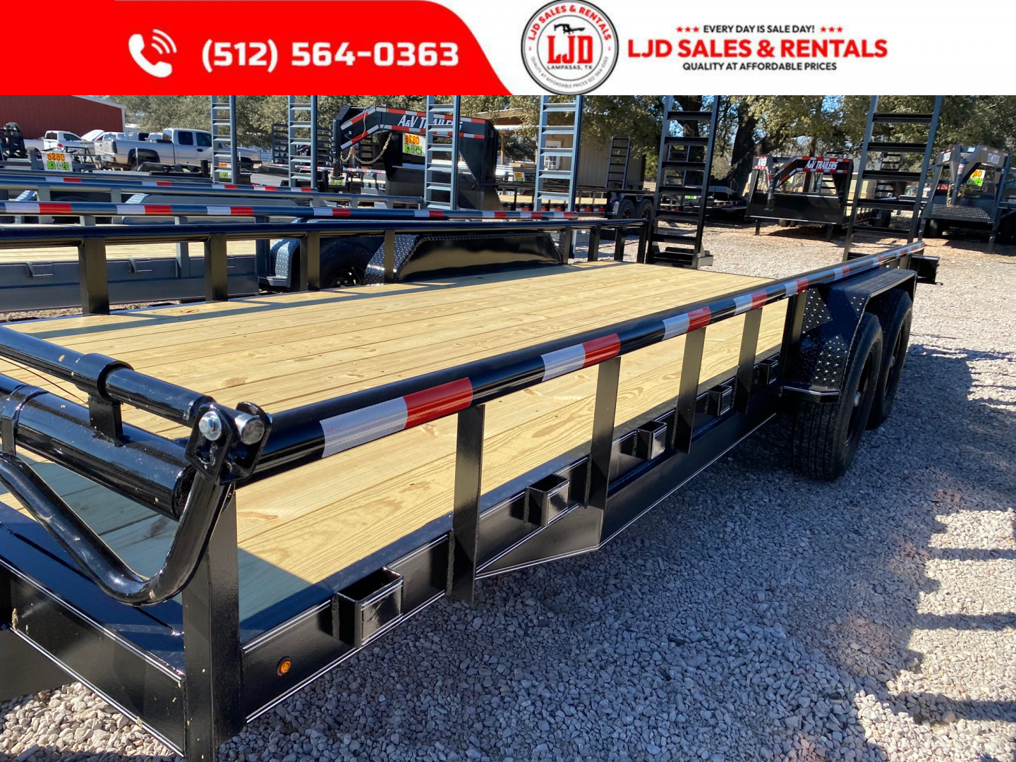 New 2026 Golden Arm - 83" x 20' - Pipe Top - Equipment Trailer-