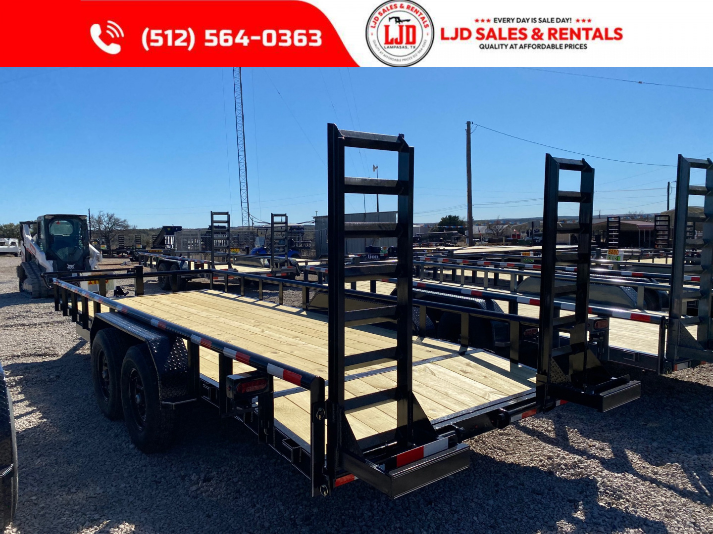 New 2026 Golden Arm - 83" x 20' - Pipe Top - Equipment Trailer-