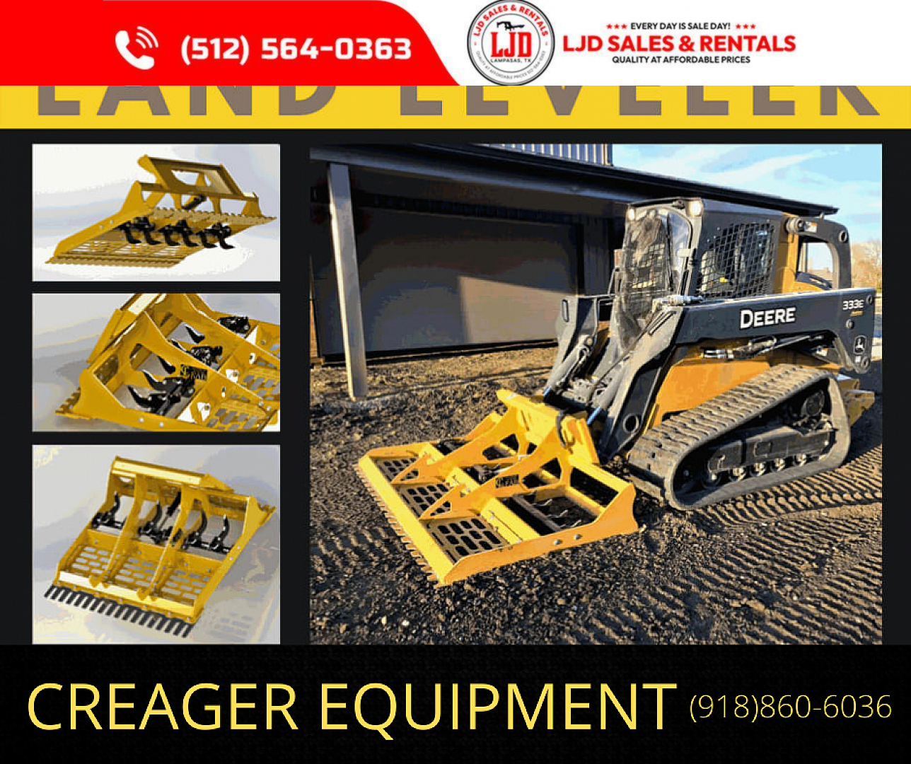 New 2026 Golden Arm - 83" x 20' - Pipe Top - Equipment Trailer-