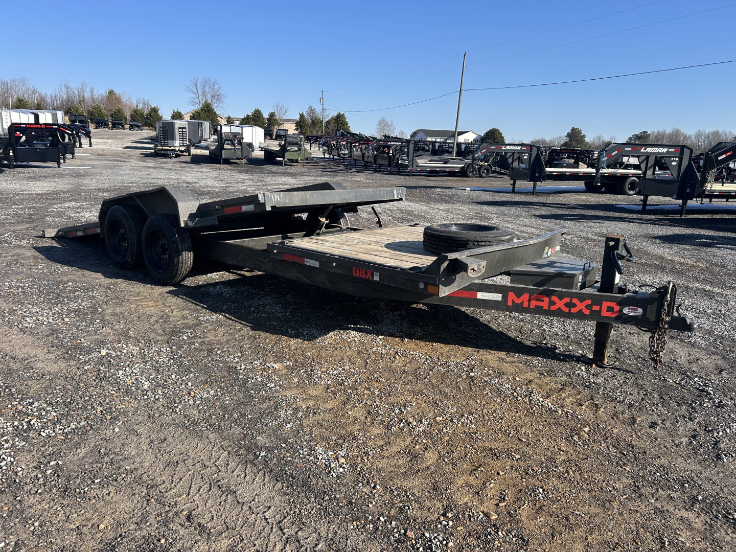 Used 2022 MAXXD 83" X 22' 16K Tilt Equipment Trailer