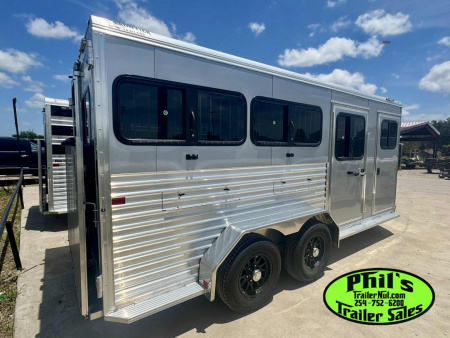 New Frontier Trailers 6 PEN LOW PRO LIVESTOCK TRAILER Stock / Stock Combo Trailer ROOF TOP AC!! LAST 1 AT THIS PRICE! GET IT BEFORE IT'S GONE!