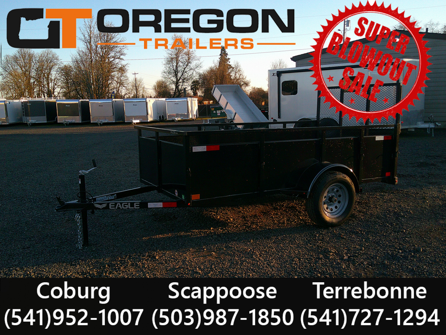 New 2026 Eagle 5x10 3k Utility Trailer