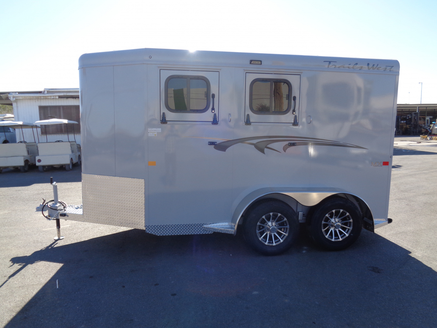 New 2026 Trails West *ADV MX II 2H * ADVENTURE MX II 2-Horse Slant Load Horse Trailer w/ Titanium Package