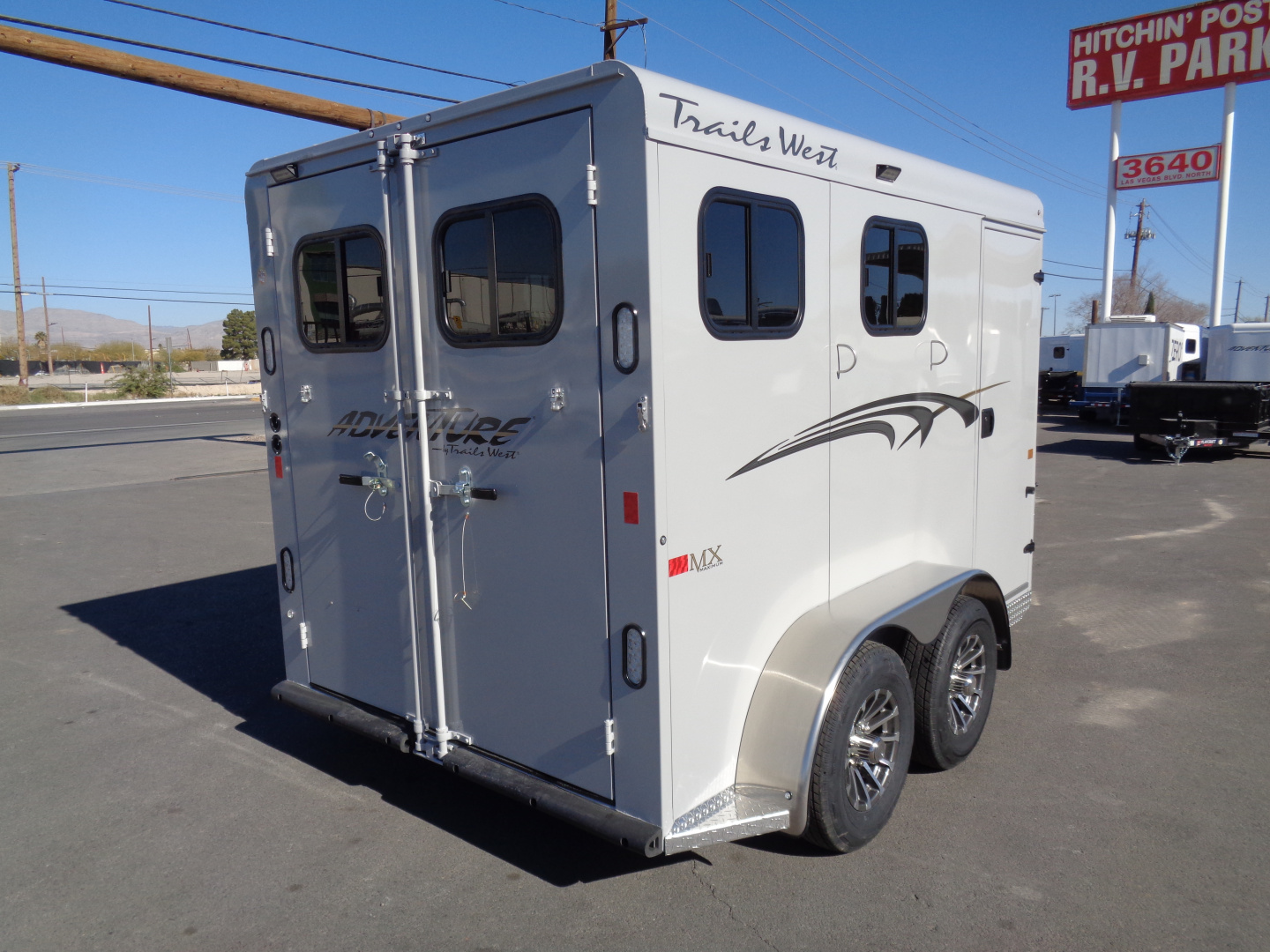 New 2026 Trails West *ADV MX II 2H * ADVENTURE MX II 2-Horse Slant Load Horse Trailer w/ Titanium Package