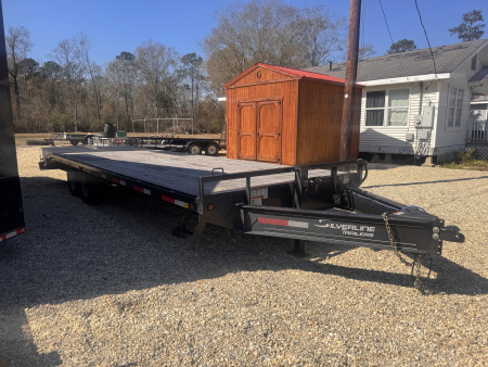 Used 2025 East Texas Used 102x25 Bumper Pull 14K Deckover Trailer