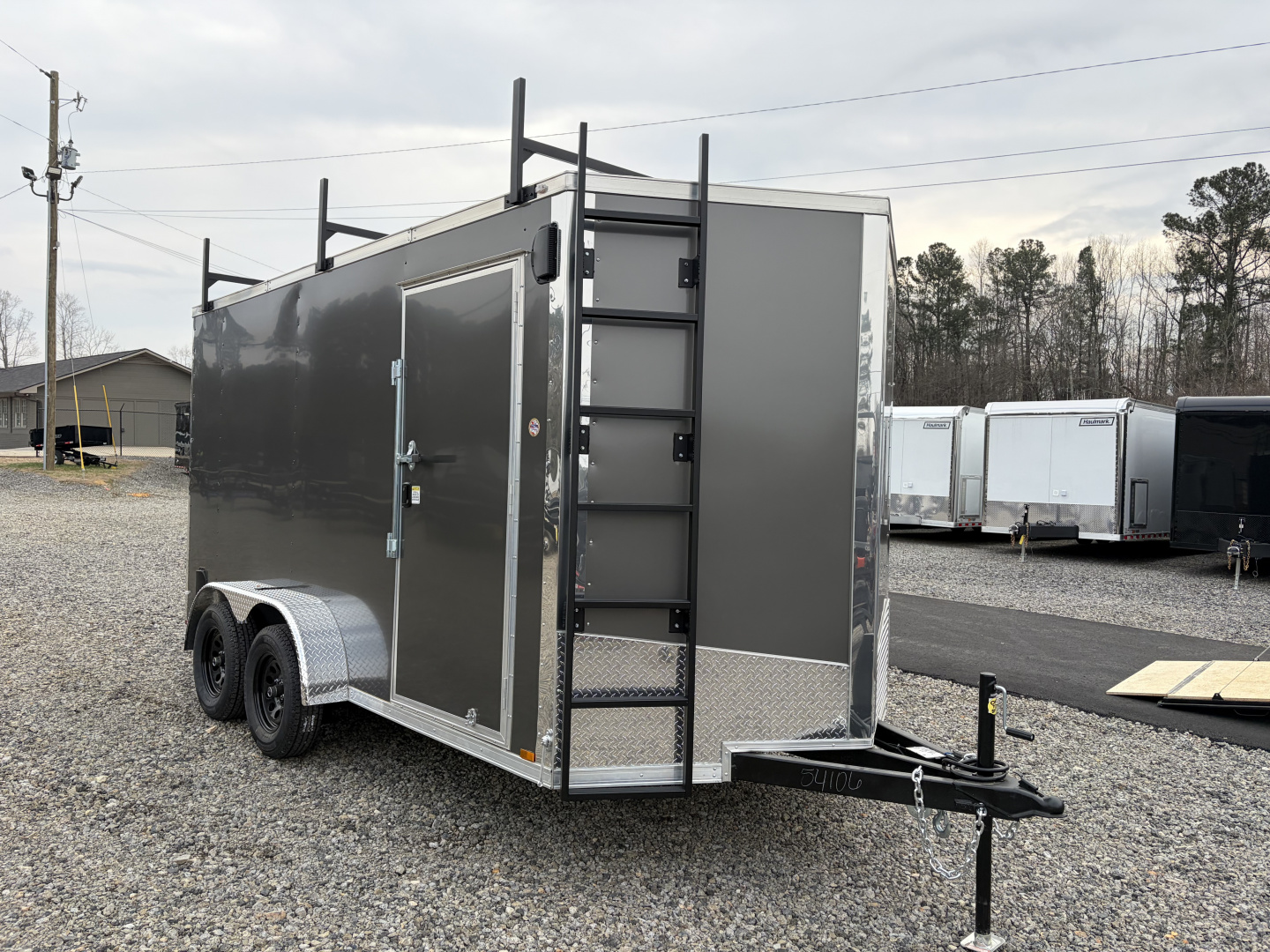 New 2026 Spartan 7X14 Custom Enclosed Trailer With Preferred Package, Window, Ladder. Ladder Racks, Polycor