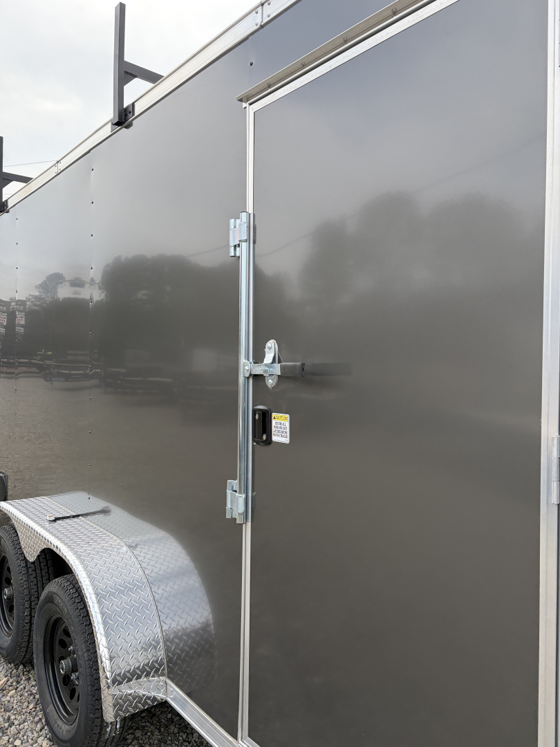 New 2026 Spartan 7X14 Custom Enclosed Trailer With Preferred Package, Window, Ladder. Ladder Racks, Polycor