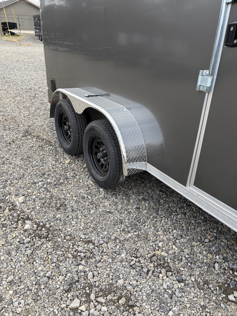 New 2026 Spartan 7X14 Custom Enclosed Trailer With Preferred Package, Window, Ladder. Ladder Racks, Polycor