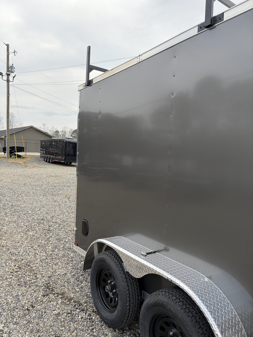 New 2026 Spartan 7X14 Custom Enclosed Trailer With Preferred Package, Window, Ladder. Ladder Racks, Polycor